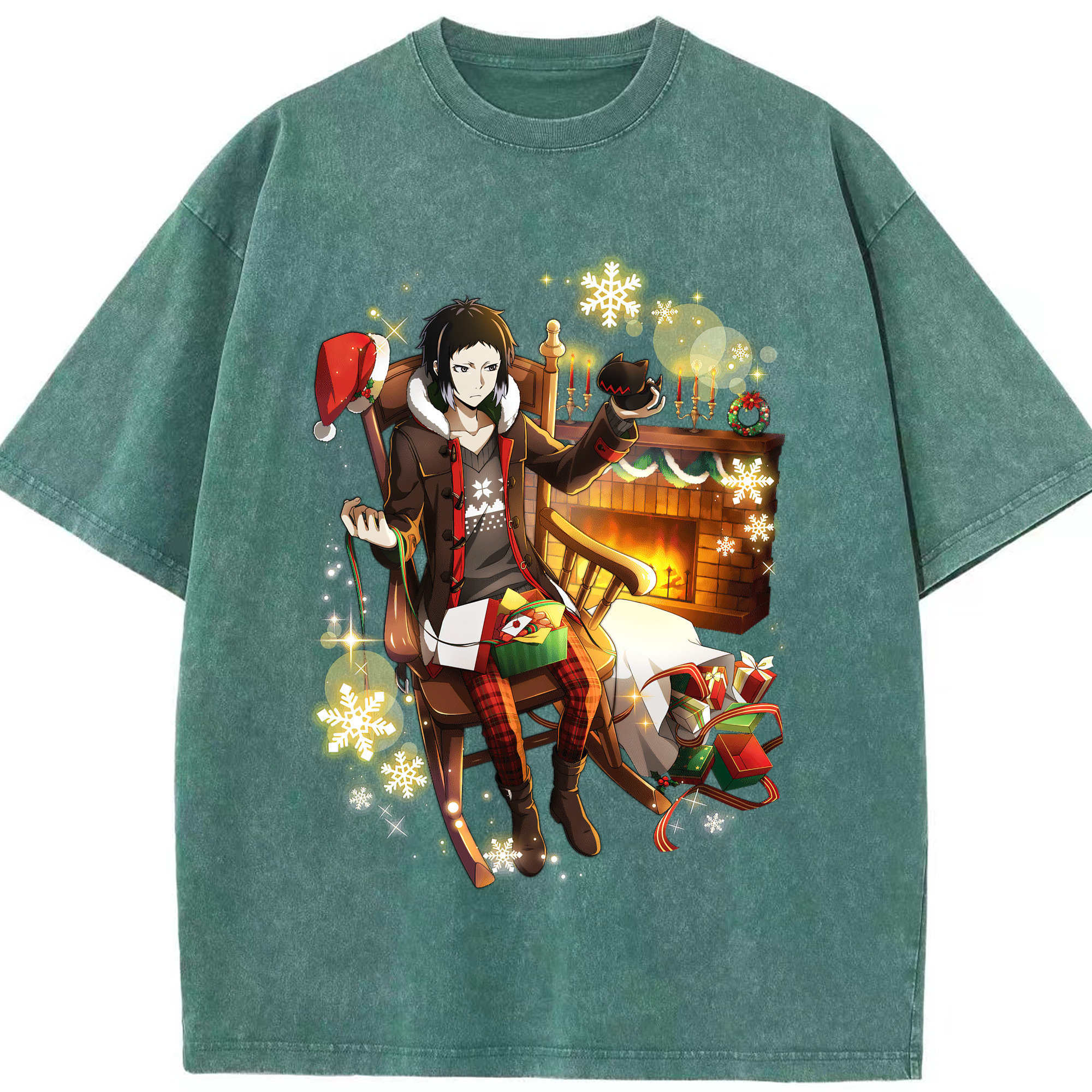 （画像用） 文豪ストレイドッグス Bungo Stray Dogs 綿100% ヴィンテージ風 半袖Tシャツ（フロントプリント）